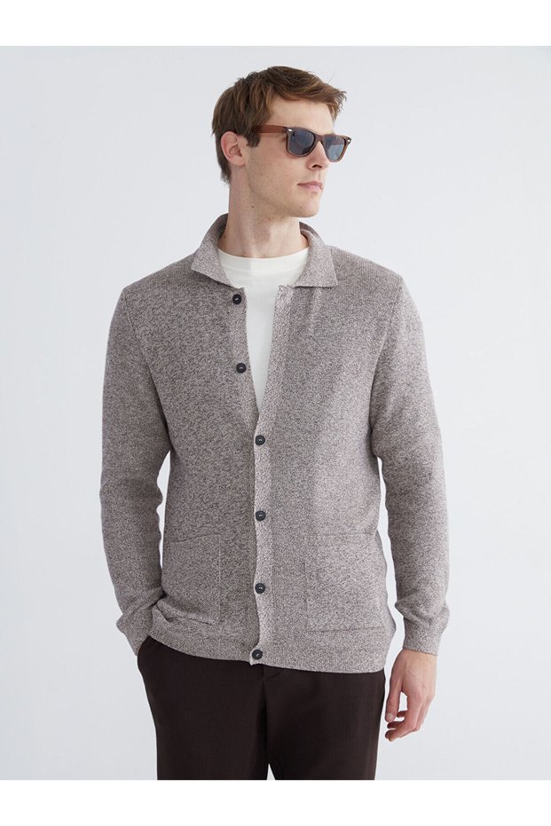 Southblue Polo Collar Men's Knitwear Cardigan