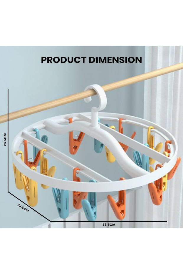 رف تجفيف الملابس القابل للطي متعدد الوظائف من صفا - 3