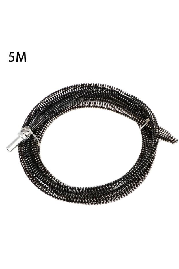 5m 1Pcs Pipeline Clogged Remover Pipe Dredging Tool Sinks Basin Pipeline Electric Drill Drain Cleane