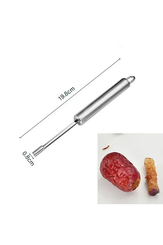 0.8CM Fruit Core Remover Cutter Kitchen Gadgets Stainles Steel Home Vegetable Tool s Red Dates Cor..
