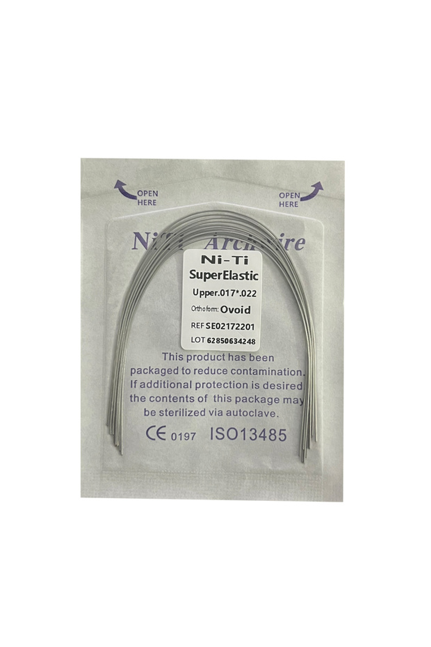 17x22 Upper 10pcs/Pack AG Dental Orthodontic Arch Wires NITI Round / Rectangular Oval Form Ortho Arc
