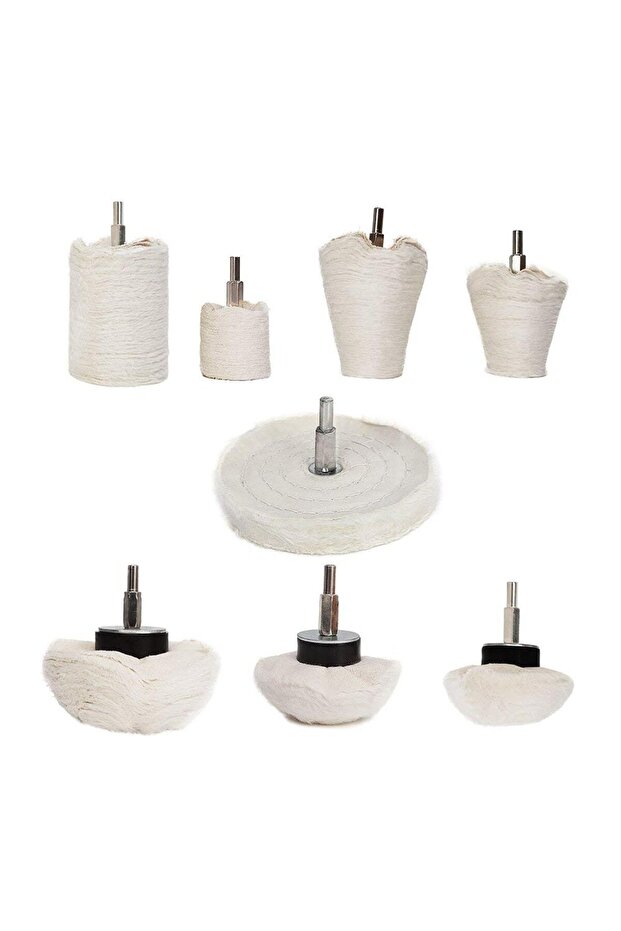 8pcs set SI FANG Car Polishing Cone Buffing Cloth Wheel Pad Wool Waxing Polish Buffing Pad Polisher