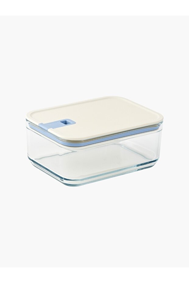 Perfect Seal Tall Rectangular Glass Food Storage Container 1600ml - Leakproof Lid