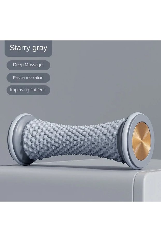 GRAY Foot Massager Massage Roller Yoga Massage Ball Plantar Fascia Roller Muscle Relaxation Care Pla
