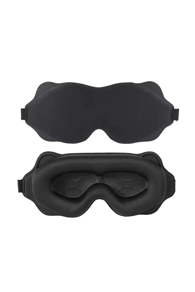 Black Travel 3D Sleeping Mask Eyepatch Blindfold Light Eye Mask for Sleeping Mask Slaapmasker Night