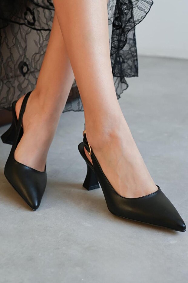 Lt111 Skin Black Women's 7 cm Heeled Shoes