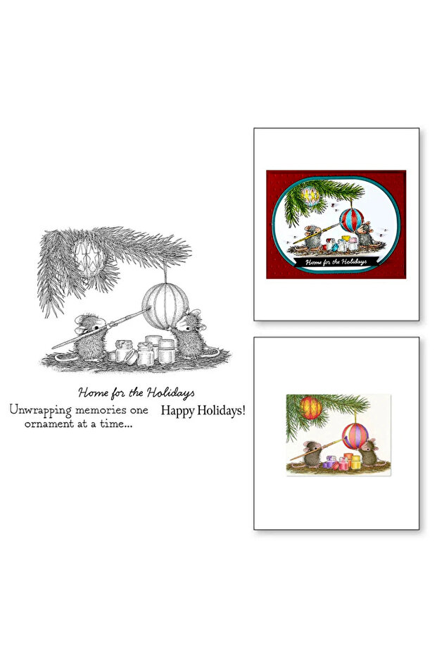 WW2499A1 House Mouse Tree-mendous Christmas Winter Collection Clear Stamp Halloween Trick or Treat !