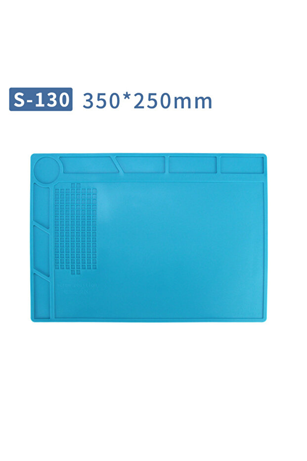 S-130 Repair Pad Insulation Heat-Resistant Soldering Station Silicon Soldering Mat Work Pad Desk Pla