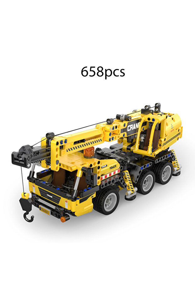 C65005W بدون صندوق 693 قطعة مكعبات بناء سيارة لودر مدينة وشاحنة تعدين ثقيلة هندسية يمكنك تركيبها بنفسك E