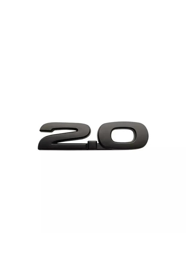 2.0 Black 3D Metal 2.0 2.5 Letters Car Fender Emblem Rear Trunk Badge Sticker For Mazda 3 6 Axela CX