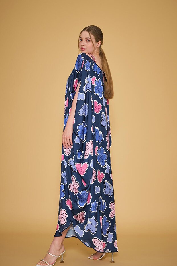 Rochie lungă imprimată - 4