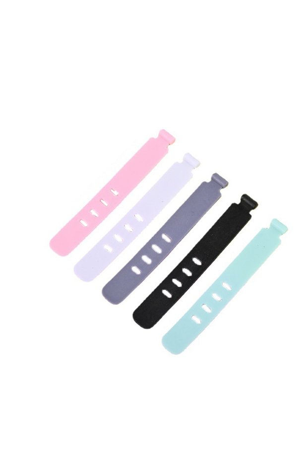 5Pcs Random color Cable Organizer Earphone Clip Charger Cord Management Silicone Wire Manager Holder