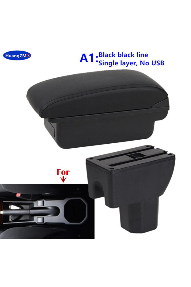 A1 Black line NO USB For Suzuki IGNIS Armrest Box For Suzuki IGNIS Car Armrest Box Dedicated Retrofi