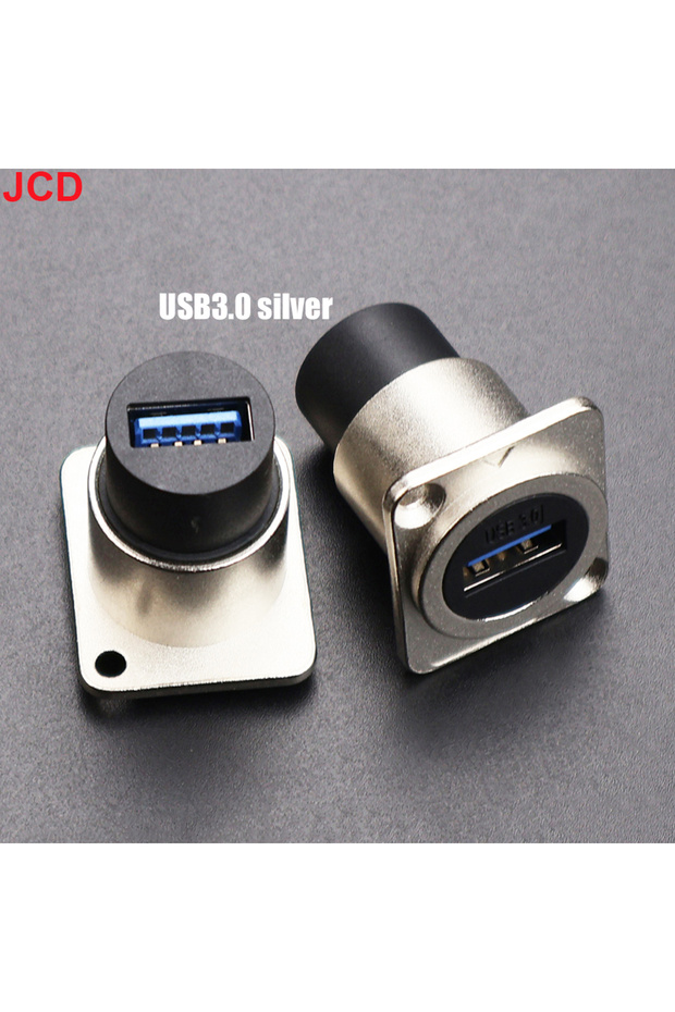 مقبس USB 3.0 فضي اللون من نوع JCD، وحدة معدنية من النوع D، مقبس RJ45 CAT6 وUSB 2.0/3.0 وType C وHDMI