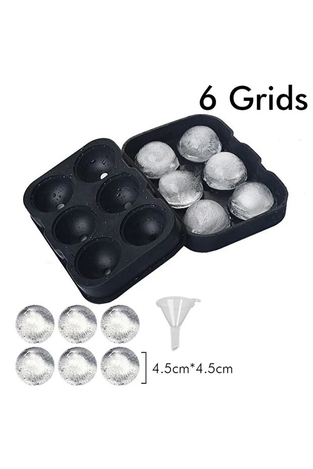 6 Grids Ice ball Wholesale Ice Cube Silicone Ice Cube Tray Big Cube Ice Whiskey Ice Reusable Mold I