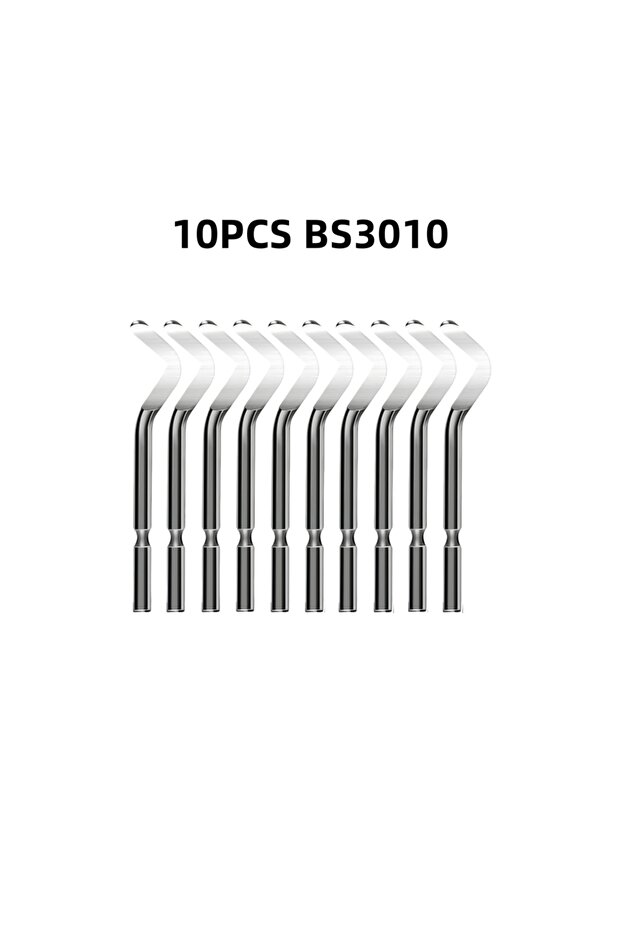 10PCS BS3010 Blades 10PCS Rotary Deburr Blades for Deburring Tool Kit Without Handle for Wood/Plasti
