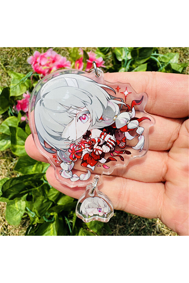 3 Game Wuthering Waves Brant Phrolova Cartethyia Carlotta Montelli Cosplay Costumes Anime Key Chain.
