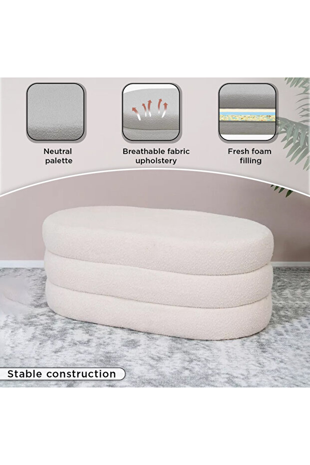 مقعد روما المصنوع من القماش - 5