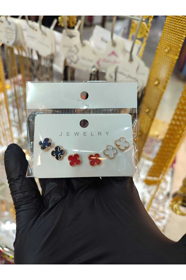 Van cleef 3 çift küpe seti - 2