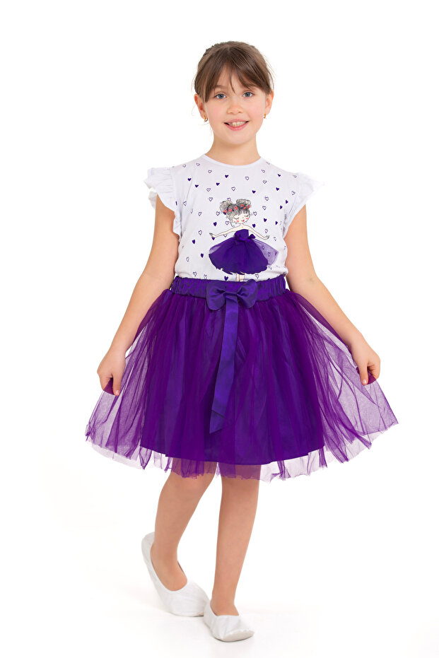 Girl's Bow-Tutu Tulle Skirt 23 April