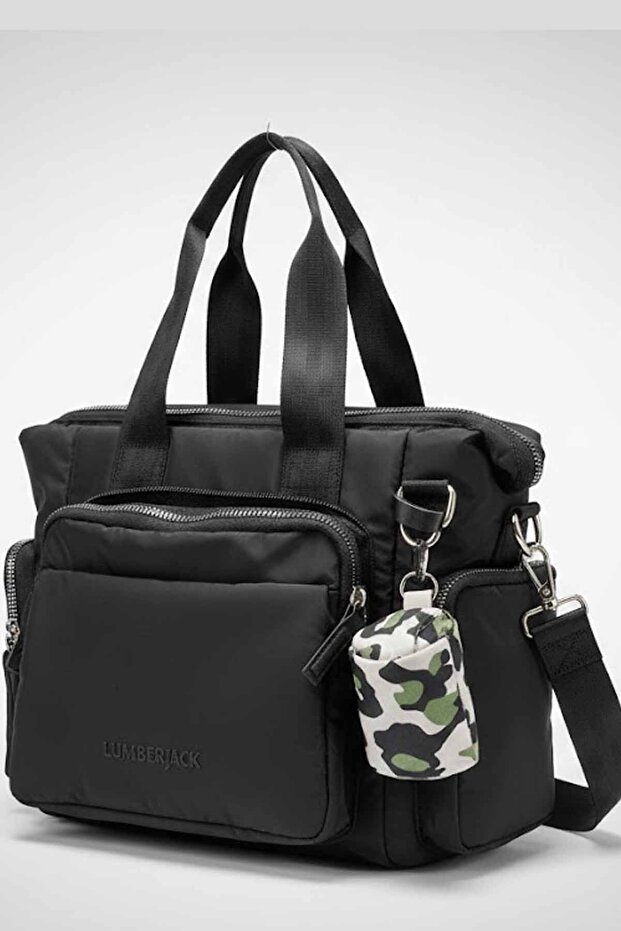 Black Women's Shoulder Bag - Multifunctional School and Daily Handbag-C1