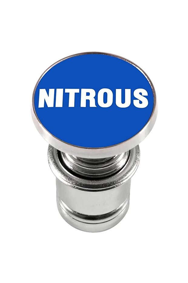 غطاء قابس ولاعة سجائر السيارة الأزرق NITROUS، زر إخراج وزر إطلاق الصواريخ، ولاعة سجائر السيارة
