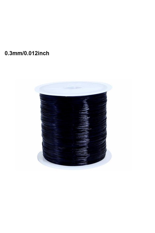 0.3mm Black 100M/Roll 0.3/0.4mm Color Metal Wire For Bracelet Necklace DIY Colorfast Beading Wire Je