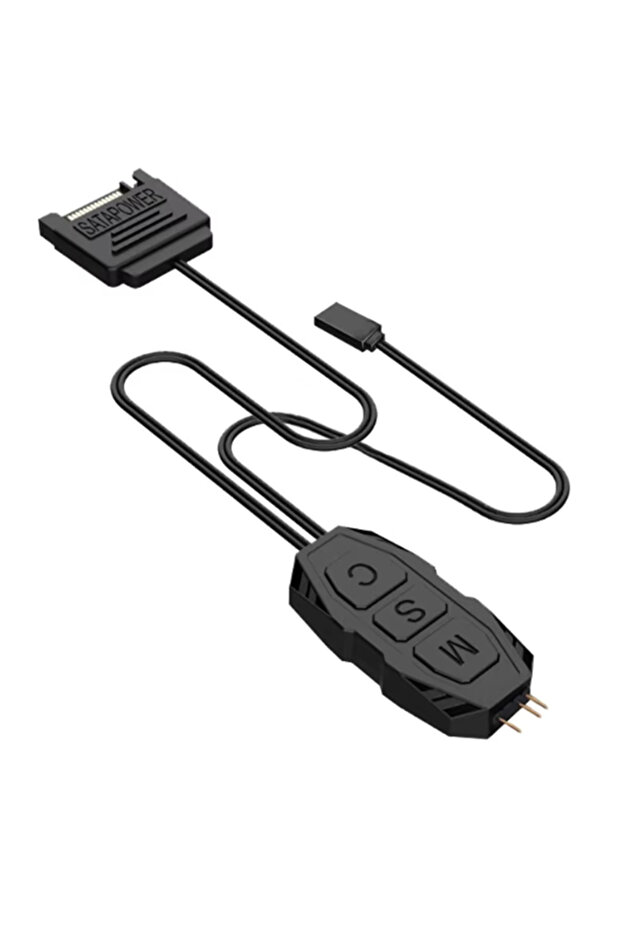 وحدة تحكم ARGB مع كابل تحويل SATA 5 فولت 3 دبابيس + وصلة إعادة الضبط - 3