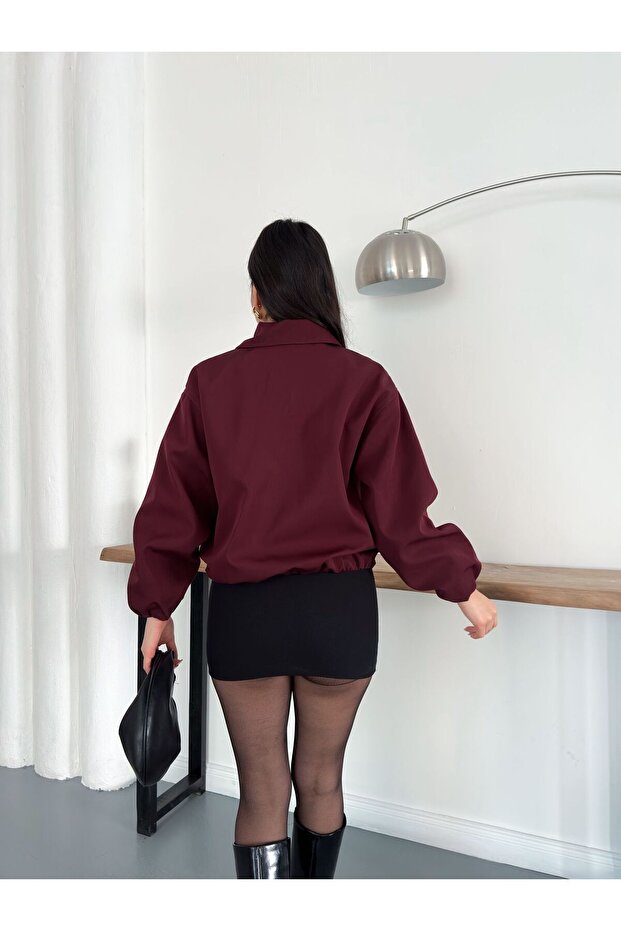 Jachetă bomber oversize - 5