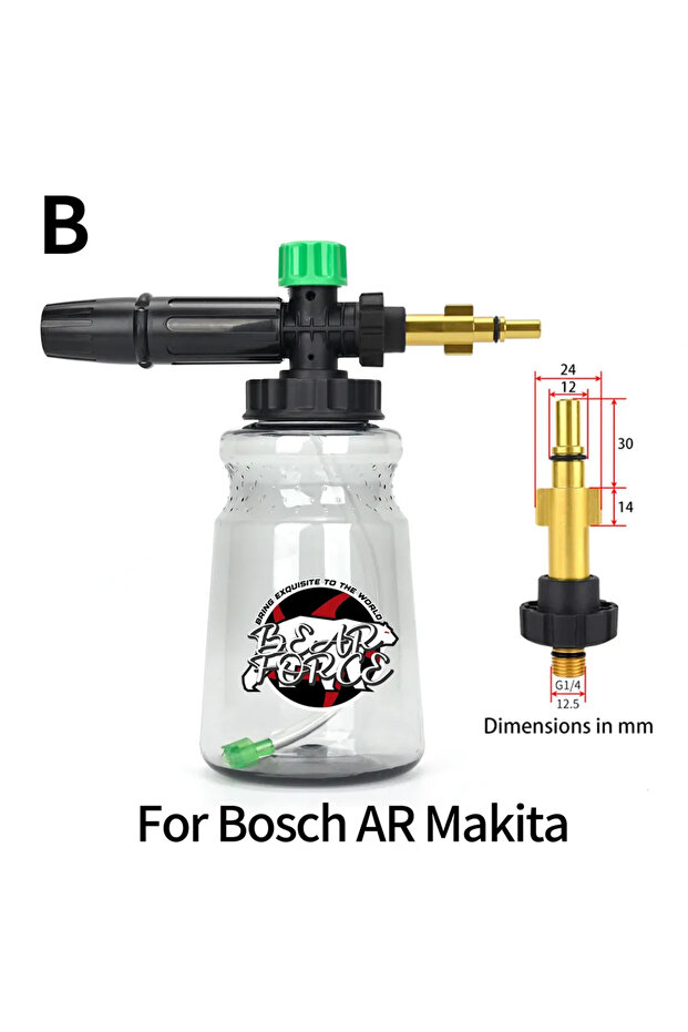 For Bosch AR Pressure Washer Foam Lance Foam Nozzle Car Wash Foam Maker for Karcher Elitech Bort AR
