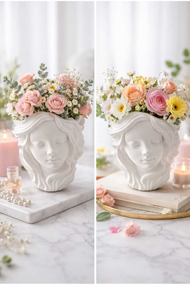 DEKOR KIZ FİGÜR VAZO - 3