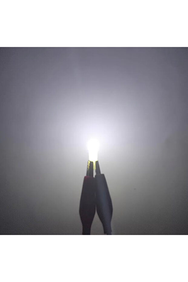 10 مصابيح LED بيضاء من نوع T5 COB بقوة 1.2 واط و3 واط، إضاءة داخلية للسيارة، مصابيح جانبية للسيارة، لوحة عدادات.