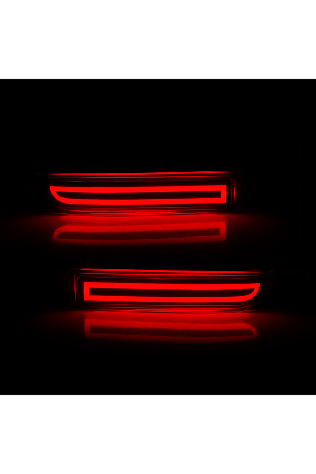 Red Shell Pattern C LED Rear Bumper Reflector Lights for Toyota RAV4 2006 2007 2008 2009 2010 2011 2