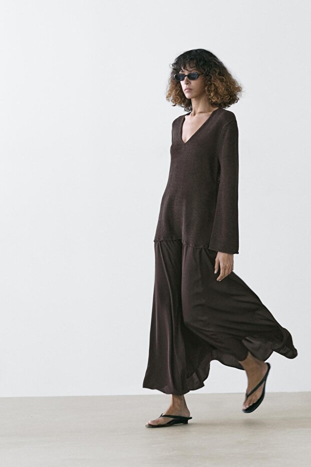 Pamuklu triko elbise - 3