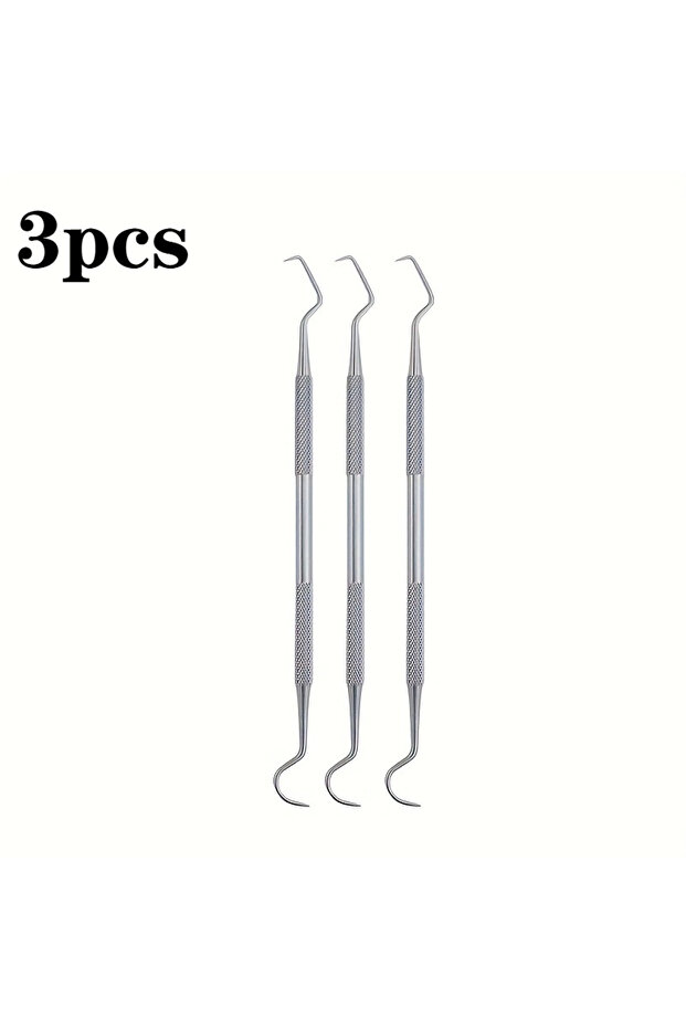 3pcs 1/3/6/10Pcs Double Ends Dentist Teeth Clean Hygiene Explorer Probe Pick Hook Stainless Steel To