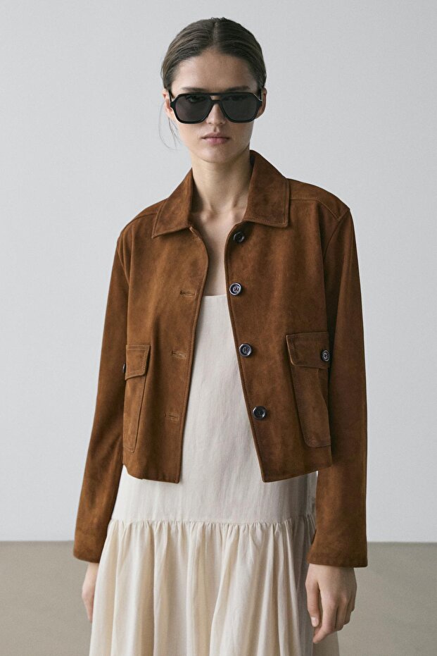 Süet deri ceket - 2