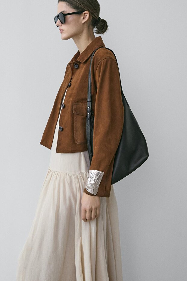 Süet deri ceket - 4