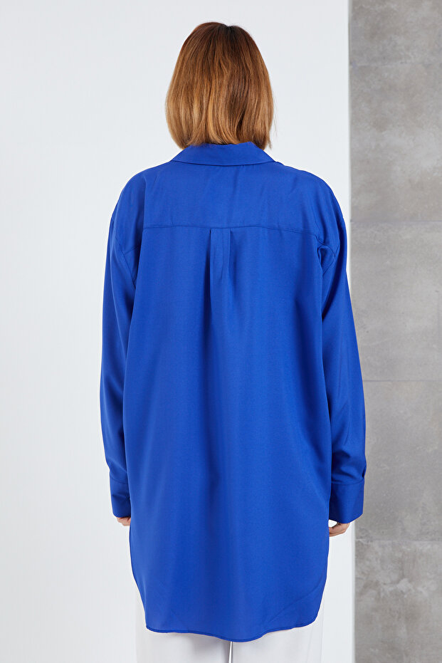 Salaş Gömlek Saks - 6