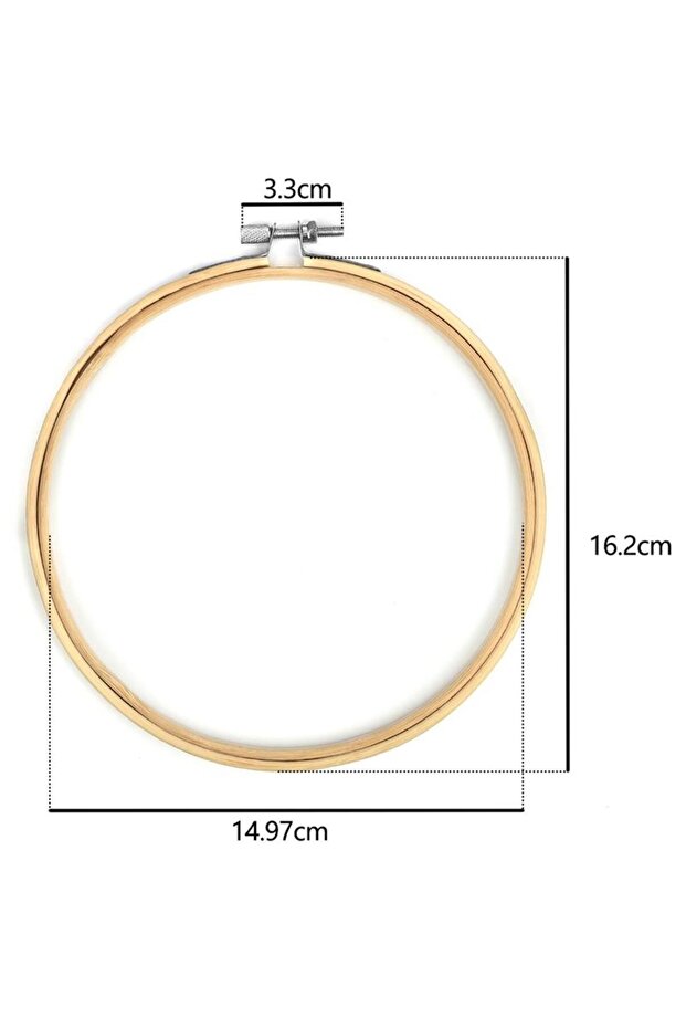 15cm-10pcs 10pcs/Set Dia 10-30cm Wooden Embroidery Hoops Frame Set Bamboo Embroidery Hoop Rings For