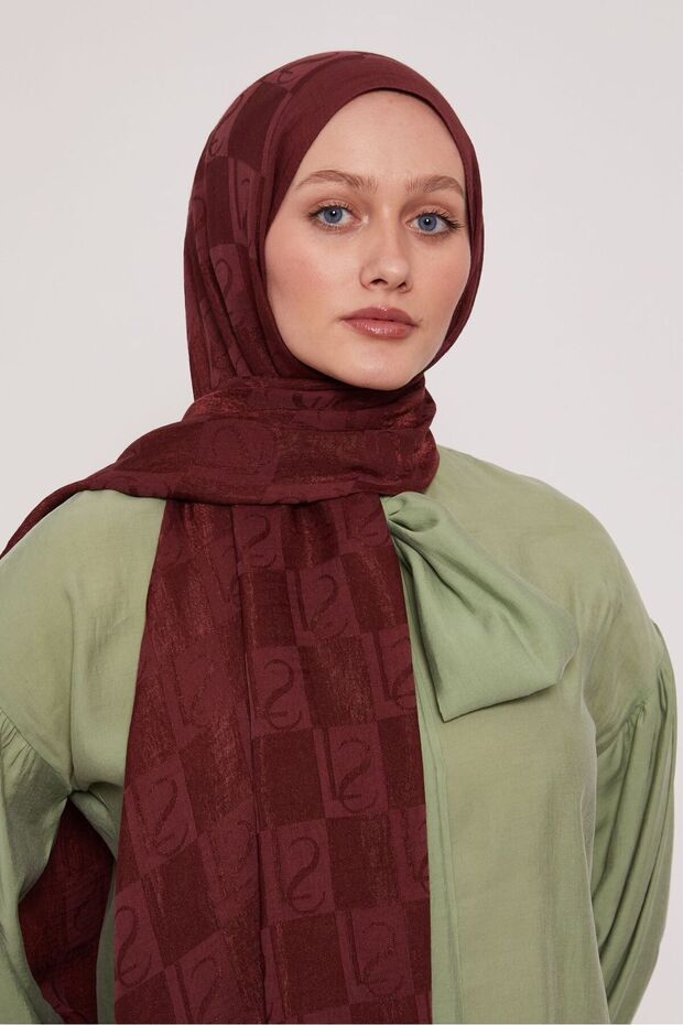 LuvenSara Lyocell Naia Damalı Şal - 1