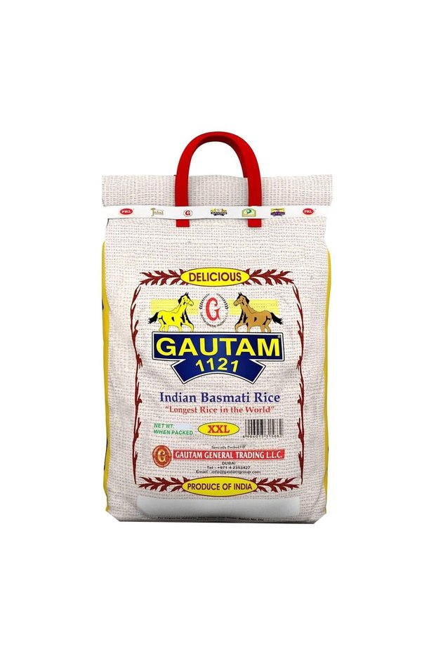 Premium Slender Long Grain Authentic Indian Basmati Rice (5kg)
