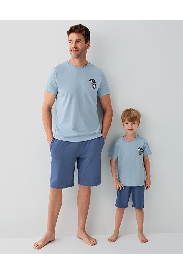 Men's & Children's Shorts Sets Sold Separately | 100% Cotton Father Son Summer Suit Combination
