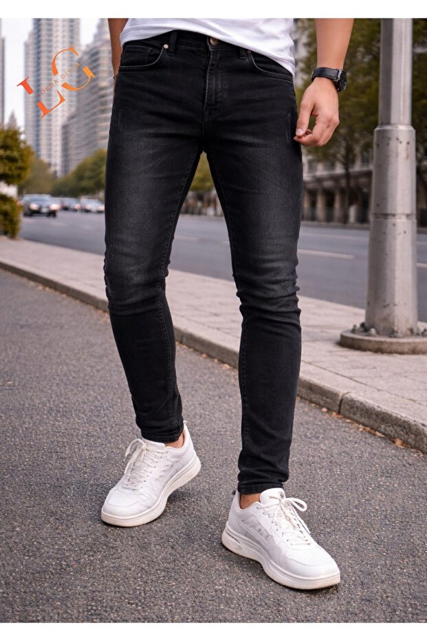 Men's Denim Pants Dumeli Lycra Si̇li̇mfli̇ High Waist