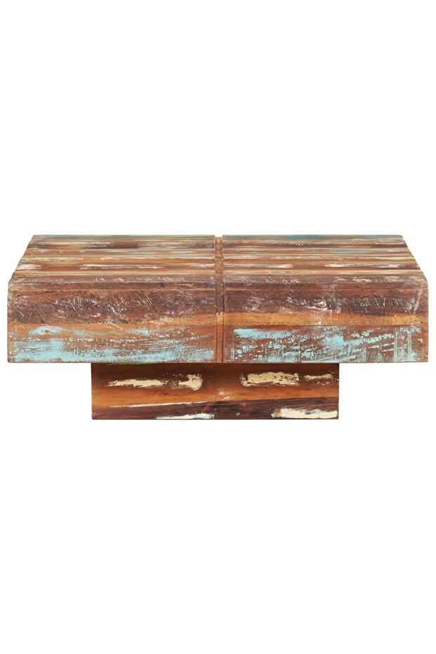 Coffee table, 80x80x28 cm, solid mango wood - 2