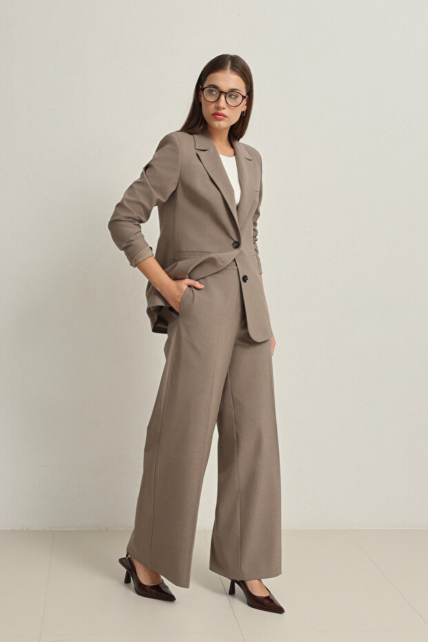 Vizon Cep Ve Düğme Detaylı Basic Ceket - 3