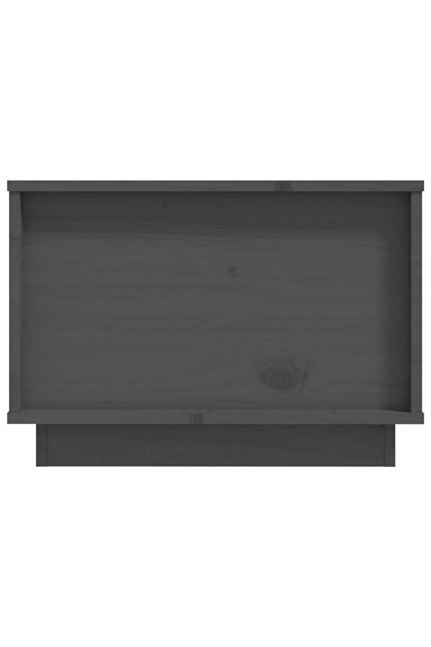 Coffee table, gray, 60x50x35 cm, solid pine wood - 7