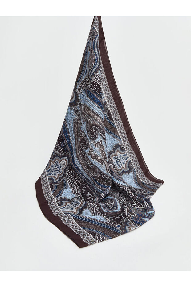 Brown Patterned Women's Shawl