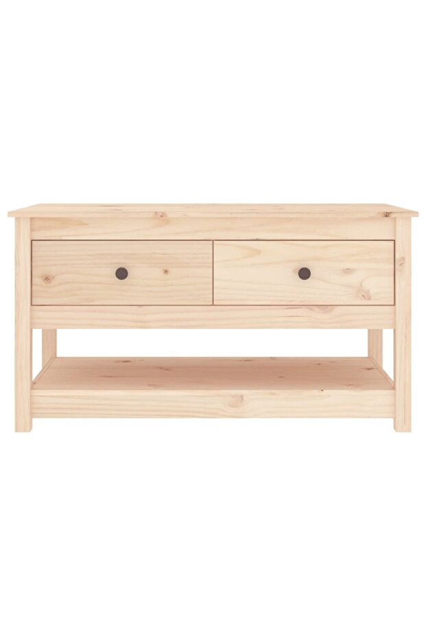 Coffee table, 102x49x55 cm, solid pine wood - 3