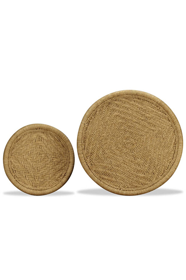 Coffee table set, 2 pcs., jute - 7