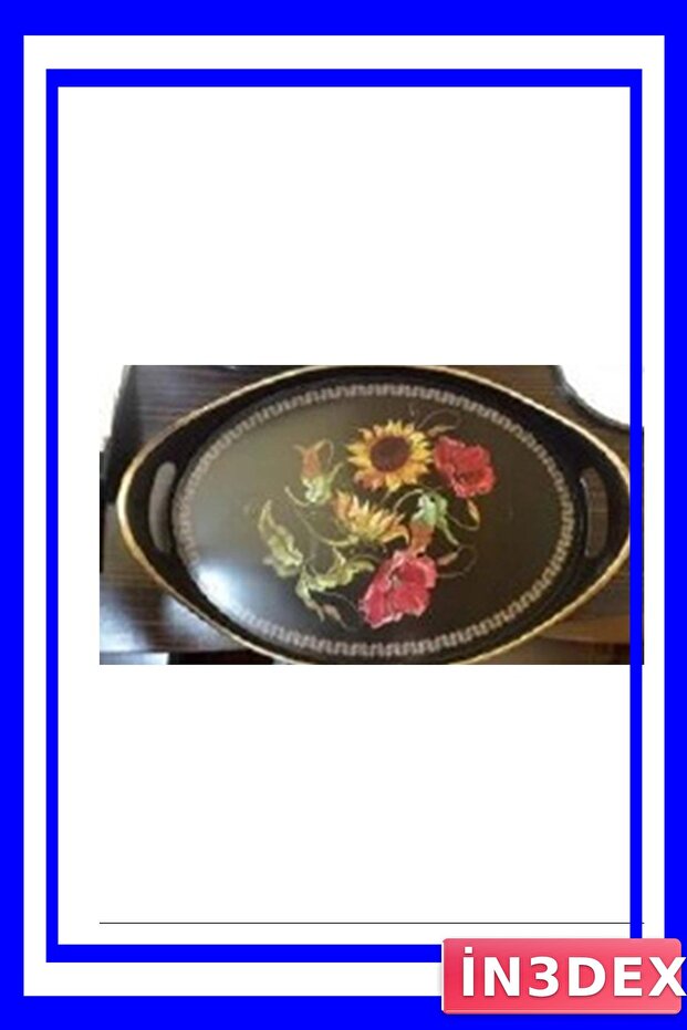 صينية تقديم بيضاوية الشكل لتقديم الطعام - 1